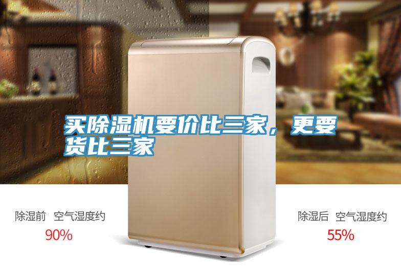 買除濕機要價比三家，更要貨比三家