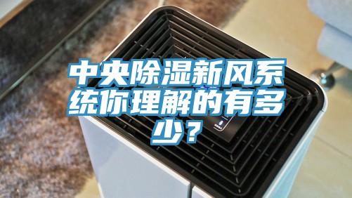 中央除濕新風(fēng)系統(tǒng)你理解的有多少？