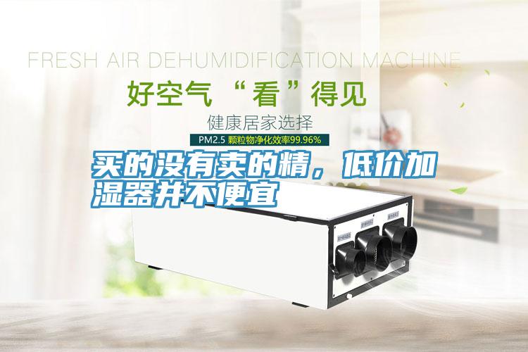 買的沒有賣的精，低價(jià)加濕器并不便宜