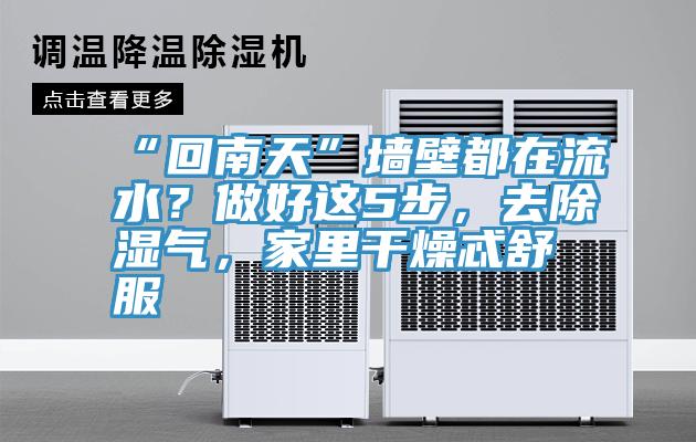 “回南天”墻壁都在流水？做好這5步，去除濕氣，家里干燥忒舒服