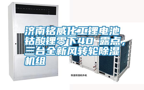 濟(jì)南銘威化工鋰電池鈷酸鋰零下40℃露點(diǎn)，三臺(tái)全新風(fēng)轉(zhuǎn)輪除濕機(jī)組