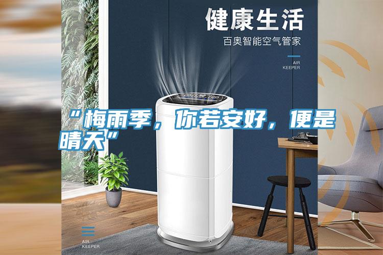 “梅雨季，你若安好，便是晴天”