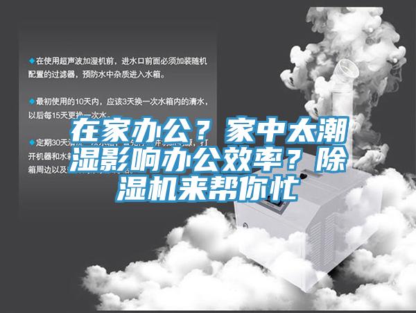 在家辦公？家中太潮濕影響辦公效率？除濕機來幫你忙