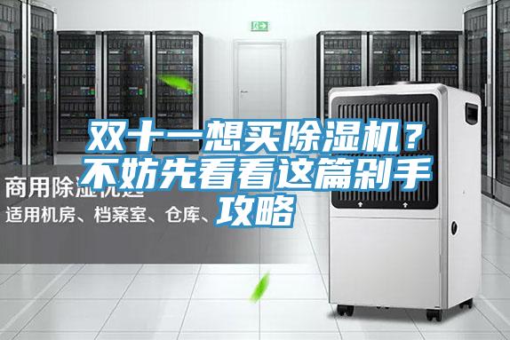 雙十一想買除濕機(jī)？不妨先看看這篇剁手攻略