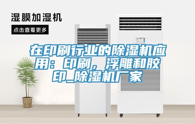 在印刷行業(yè)的除濕機(jī)應(yīng)用：印刷，浮雕和膠印_除濕機(jī)廠家