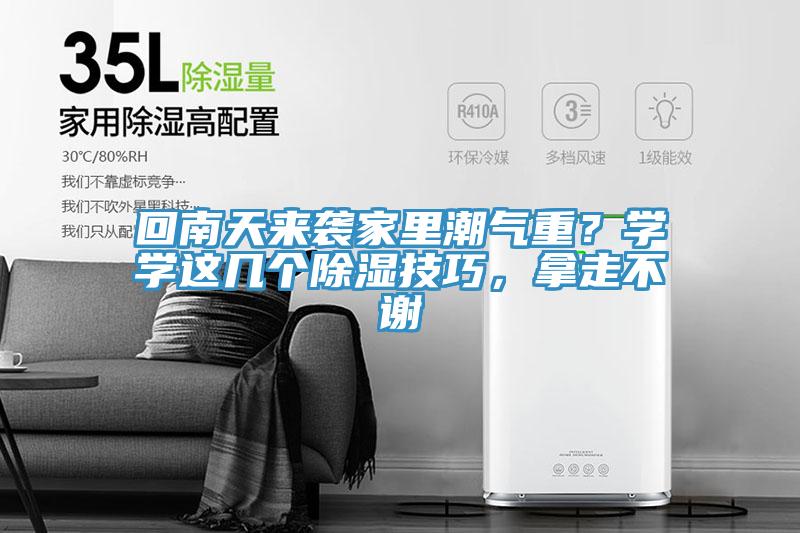 回南天來襲家里潮氣重？學(xué)學(xué)這幾個除濕技巧，拿走不謝