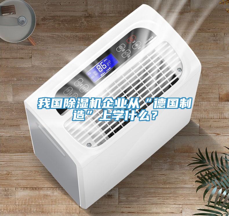 我國除濕機(jī)企業(yè)從“德國制造”上學(xué)什么？