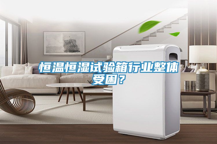 恒溫恒濕試驗箱行業(yè)整體受困？