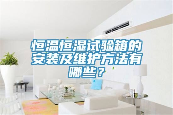 恒溫恒濕試驗(yàn)箱的安裝及維護(hù)方法有哪些？