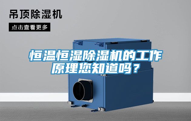 恒溫恒濕除濕機(jī)的工作原理您知道嗎？