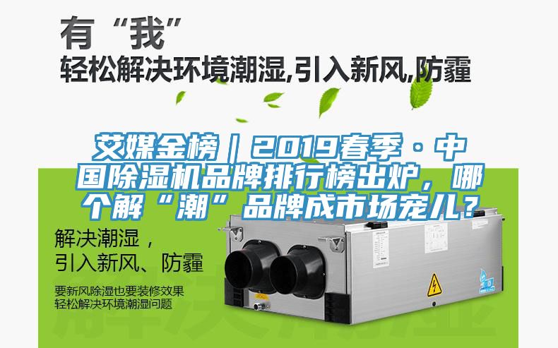 艾媒金榜｜2019春季·中國(guó)除濕機(jī)品牌排行榜出爐，哪個(gè)解“潮”品牌成市場(chǎng)寵兒？