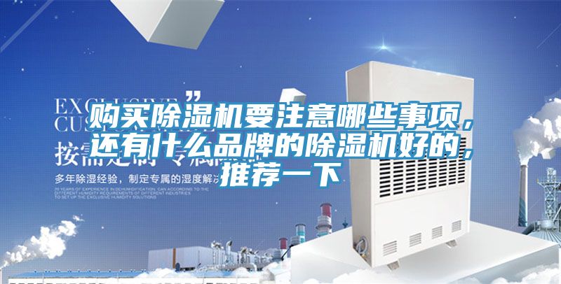 購買除濕機要注意哪些事項，還有什么品牌的除濕機好的，推薦一下