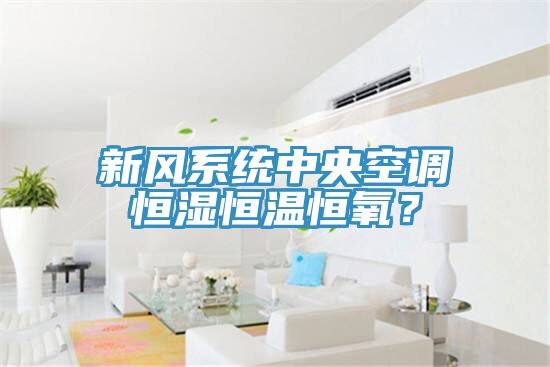 新風(fēng)系統(tǒng)中央空調(diào)恒濕恒溫恒氧？