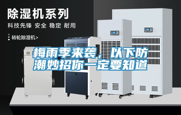 梅雨季來襲，以下防潮妙招你一定要知道