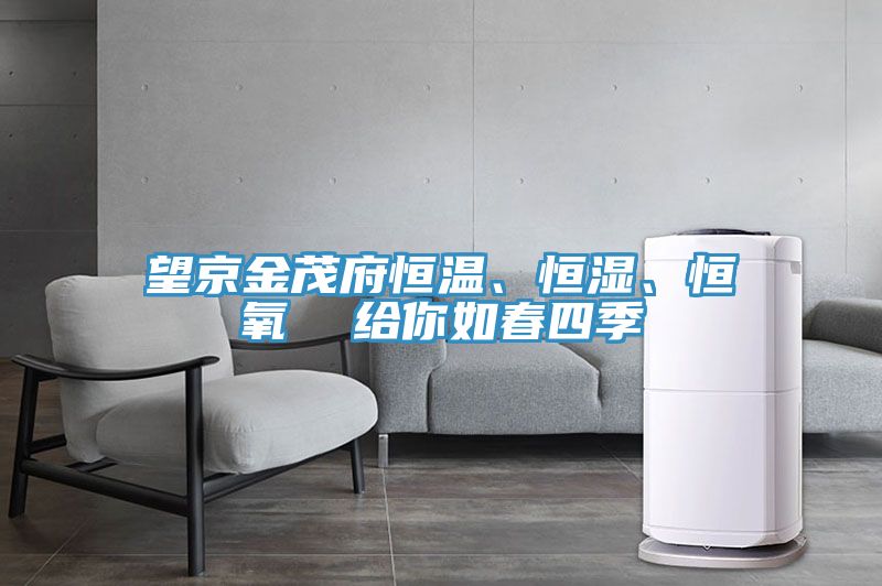 望京金茂府恒溫、恒濕、恒氧  給你如春四季