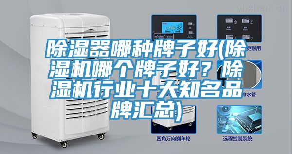 除濕器哪種牌子好(除濕機(jī)哪個牌子好？除濕機(jī)行業(yè)十大知名品牌匯總)