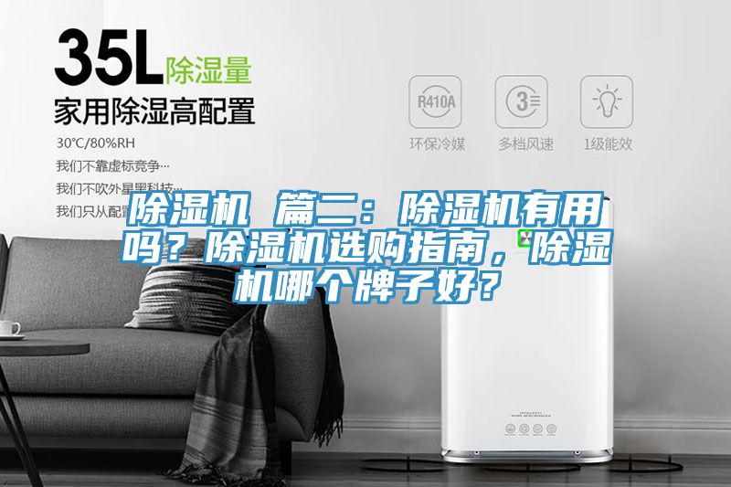 除濕機 篇二：除濕機有用嗎？除濕機選購指南，除濕機哪個牌子好？