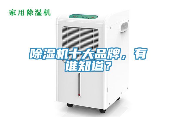 除濕機十大品牌，有誰知道？
