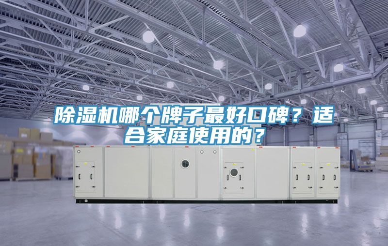 除濕機哪個牌子最好口碑？適合家庭使用的？