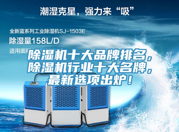 除濕機(jī)十大品牌排名，除濕機(jī)行業(yè)十大名牌，最新選項(xiàng)出爐！
