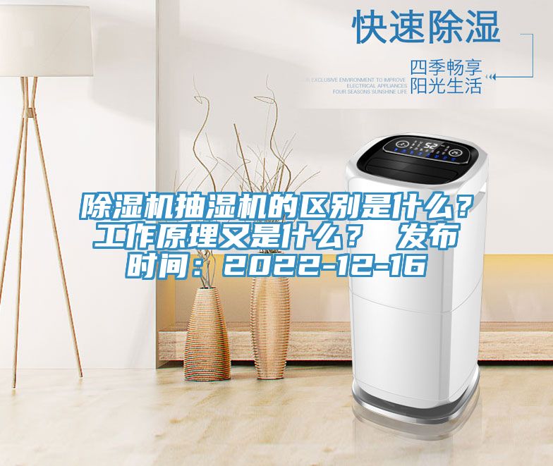 除濕機抽濕機的區(qū)別是什么？工作原理又是什么？ 發(fā)布時間：2022-12-16